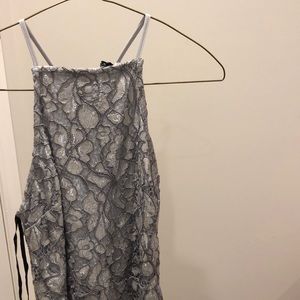 Silver flowery dress